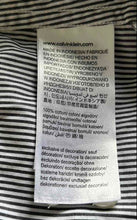 Load image into Gallery viewer, Calvin Klein Mens Black White Pinstripe Print Slim Fit Button-Up Shirt Size L