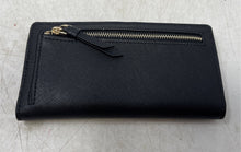Load image into Gallery viewer, Kate Spade New York Womens Black Leather Credit Card Slots Slim Bifold Wallet