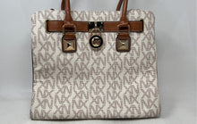 Load image into Gallery viewer, NX XN Womens Multicolor Signature Print Inner Pockets Satchel Handbag