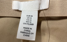 Load image into Gallery viewer, H&M Womens Brown Flat Front Side Zip Straight Leg Dress Pants Size 14