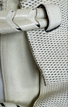 Load image into Gallery viewer, Authentic Plinio Visona Womens Cream Shoulder Tote Handbag Stained Damaged