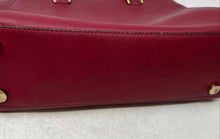 Load image into Gallery viewer, Michael Kors Womens Kellen Burgundy Leather Double Handle Lined Satchel Bag