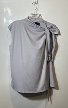 Load image into Gallery viewer, Worthington Womens Gray Pinstripe Blouse Top & A-Line Skirt 2-Piece Set Size XXL
