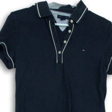 Load image into Gallery viewer, Tommy Hilfiger Womens Navy Blue Collared Short Sleeve Polo Shirt Dress Size S