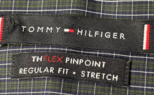 Load image into Gallery viewer, Tommy Hilfiger Mens Multicolor Check TH Flex Pinpoint Stretch Dress Shirt Size M