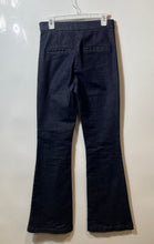 Load image into Gallery viewer, Express Womens Blue Flat Front Bootcut Leg Stretch Trouser Pants Size 4R