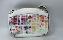 Load image into Gallery viewer, Anne Klein Womens Multicolor Geometric Inner Pockets Zipper Crossbody Bag