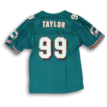 Load image into Gallery viewer, Champion Boys Green Orange White Taylor #99 Jersey Size XL (18-20)