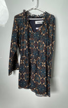 Load image into Gallery viewer, BCBGeneration Womens Green Paisley Long Sleeve Ruffle One-Piece Romper Size M