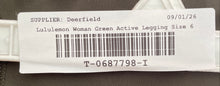Load image into Gallery viewer, Lululemon Womens Green Elastic Waist Activewear Compression Leggings Size 6