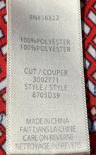 Load image into Gallery viewer, Max Studio Womens Red Multi Printed Short Sleeve V-Neck Blouse Top Size S