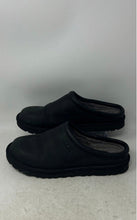 Load image into Gallery viewer, UGG Mens 1011413 Black Leather Round Toe Slip-On Classic Clog Slipper Size 10