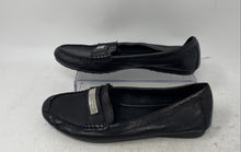 Load image into Gallery viewer, Coach Womens Fredrica Black Leather Slip-On Moc Toe Loafer Flats Size 6.5 B