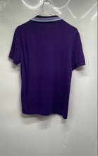 Load image into Gallery viewer, Lacoste Mens Purple Cotton Spread Collar Short Sleeve Polo Shirt Size Small