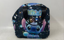 Load image into Gallery viewer, Disney Girls Multicolor Galaxy Print Lilo Stitch Zipper Backpack