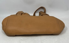 Load image into Gallery viewer, Tignanello Womens Khaki Tan Leather Double Handles Inner Pockets Shoulder Bag