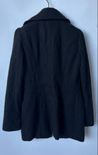 Load image into Gallery viewer, Guess Womens Black Long Sleeve Collared Toggle Pea Coat Jacket Size S/P