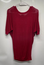 Load image into Gallery viewer, Express Womens Red Short Sleeve Crew Neck Pullover Blouse Top Size Small
