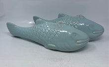 Load image into Gallery viewer, 2 Piece Light Blue Home Decorative Collectible Fish Figurine Ceramic