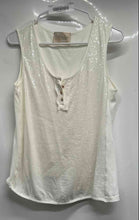 Load image into Gallery viewer, Elisa Cavaletti Womens Beige Sleeveless Round Neck Tank Top Size 42/S
