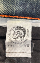 Load image into Gallery viewer, Diesel Mens Green Light Wash Pockets Denim Skinny Leg Jeans Size 30x32