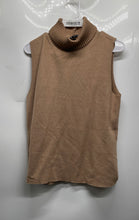 Load image into Gallery viewer, Zara Womens Brown Knit Soft-Feel Sleeveless Turtleneck Pullover Sweater Size L