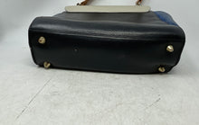 Load image into Gallery viewer, Prune Womens Black Gray Blue Inner Pockets Bottom Studs Top Handle Handbag