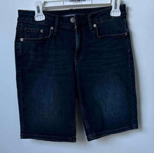 Load image into Gallery viewer, Calvin Klein Womens Blue 5-Pocket Design Button Front Bermuda Shorts Size 27