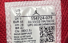 Load image into Gallery viewer, Nike Mens Air Jordan 1 Mid 554724-079 Red Black Lace-Up Sneaker Shoes Size 10