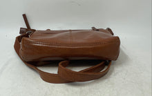Load image into Gallery viewer, Spikes & Sparrow Womens Brown Leather Adjustable Strap Zip Top Crossbody Bag