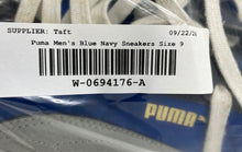 Load image into Gallery viewer, Puma Mens Rocket Navy Blue Leather Low Top Lace-Up Sneaker Shoes Size 9