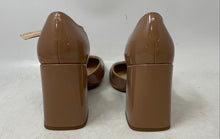 Load image into Gallery viewer, Marc Fisher Womens Cyrene Brown Square Toe T-Strap Block Pump Heels Size 5.5M