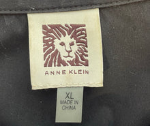 Load image into Gallery viewer, Anne Klein Womens Black Short Sleeve Collared Button-Up Shirt Size XL
