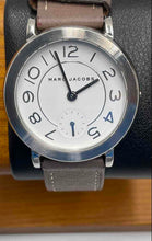 Load image into Gallery viewer, Authentic Marc Jacobs Women's Brown Leather Silver-Tone Watch