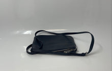Load image into Gallery viewer, Michael Kors Womens Black Leather Adjustable Strap Zipper Mini Crossbody Bag