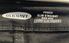 Load image into Gallery viewer, Old Navy Womens Rockstar Black Denim High Rise Slim Fit Skinny Jeans Size 10