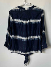 Load image into Gallery viewer, INC International Concepts Womens Blue White Tie Dye Print Blouse Top Size 2