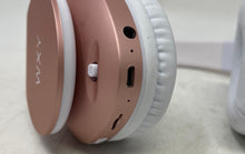Load image into Gallery viewer, WXY Pink Foldable Bluetooth Wireless Over The Ear Headphones w/ Case Not Tested
