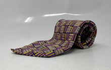 Load image into Gallery viewer, V2 By Versace Mens Multicolor Printed Silk Adjustable Designer Tie