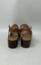 Load image into Gallery viewer, Marc Fisher Womens Brown Leather Open Toe Block Heel Ankle Strap Sandals Size 8M