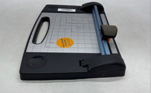 Load image into Gallery viewer, Fiskars Black 12 Inch Cutting Board Tabletop Rotary Paper Trimmer Cutter