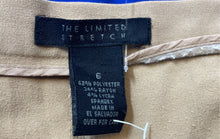 Load image into Gallery viewer, The Limited Womens Brown Flat Front Pockets Stretch Wide-Leg Chino Pants Size 6