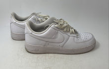 Load image into Gallery viewer, Nike Mens Air Force 1 07 White Leather Lace-Up Low Top Sneakers Shoes Size 11