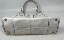 Load image into Gallery viewer, Michael Kors Womens White Leather Inner Pocket Double Handle Shoulder Handbag