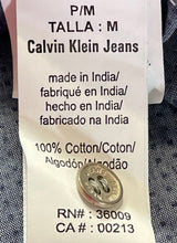 Load image into Gallery viewer, Calvin Klein Jeans Womens Blue Polka Dot Print Cotton Button-Up Shirt Size P/M/M
