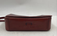 Load image into Gallery viewer, Authentic Etienne Aigner Womens Dark Brown Leather Crossbody Purse Stained