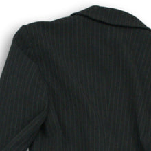 Load image into Gallery viewer, Zara Basic Womens Gray Striped Long Sleeve One-Button Jacket Size Small
