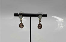 Load image into Gallery viewer, Authentic Givenchy Women's Gold -Tone Champagne Crystal Teardrop Earrings