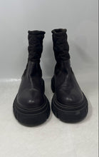 Load image into Gallery viewer, Sam Edelman Womens Orleans Black Leather Pull-On Lug Sole Mid-Calf Boots Sz 10 M
