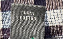Load image into Gallery viewer, Michael Kors Mens Multicolor Plaid Cotton Slim Fit Dress Shirt Size L 16 32/33
